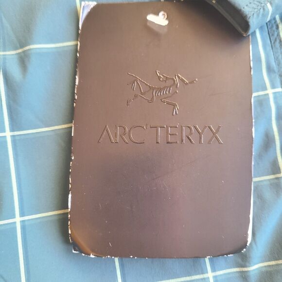 Arc'teryx Riel Long Sleeve Shirt Womens Small S Teal Button Down Plaid NEW - Picture 2 of 6